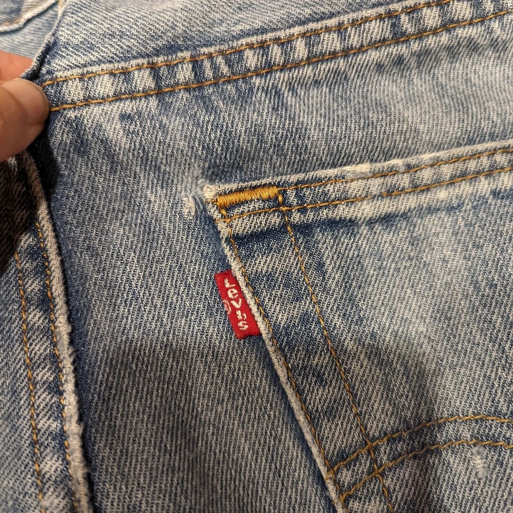 Classic Perfectly Broken In Blue 501 Denim Jeans